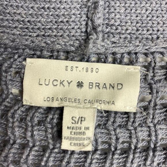 lucky brand Womens Cardigan Sz Sp Gray Color - Picture 3 of 4